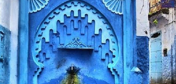 città blu marocco